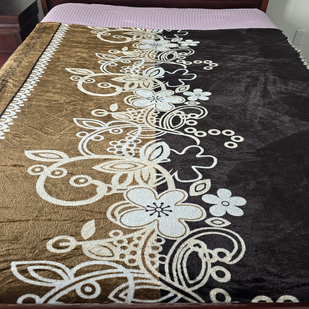 Lightweight Warm Flannel Throw,Soft Plush Fleece Blanket Queen size(all seasons)